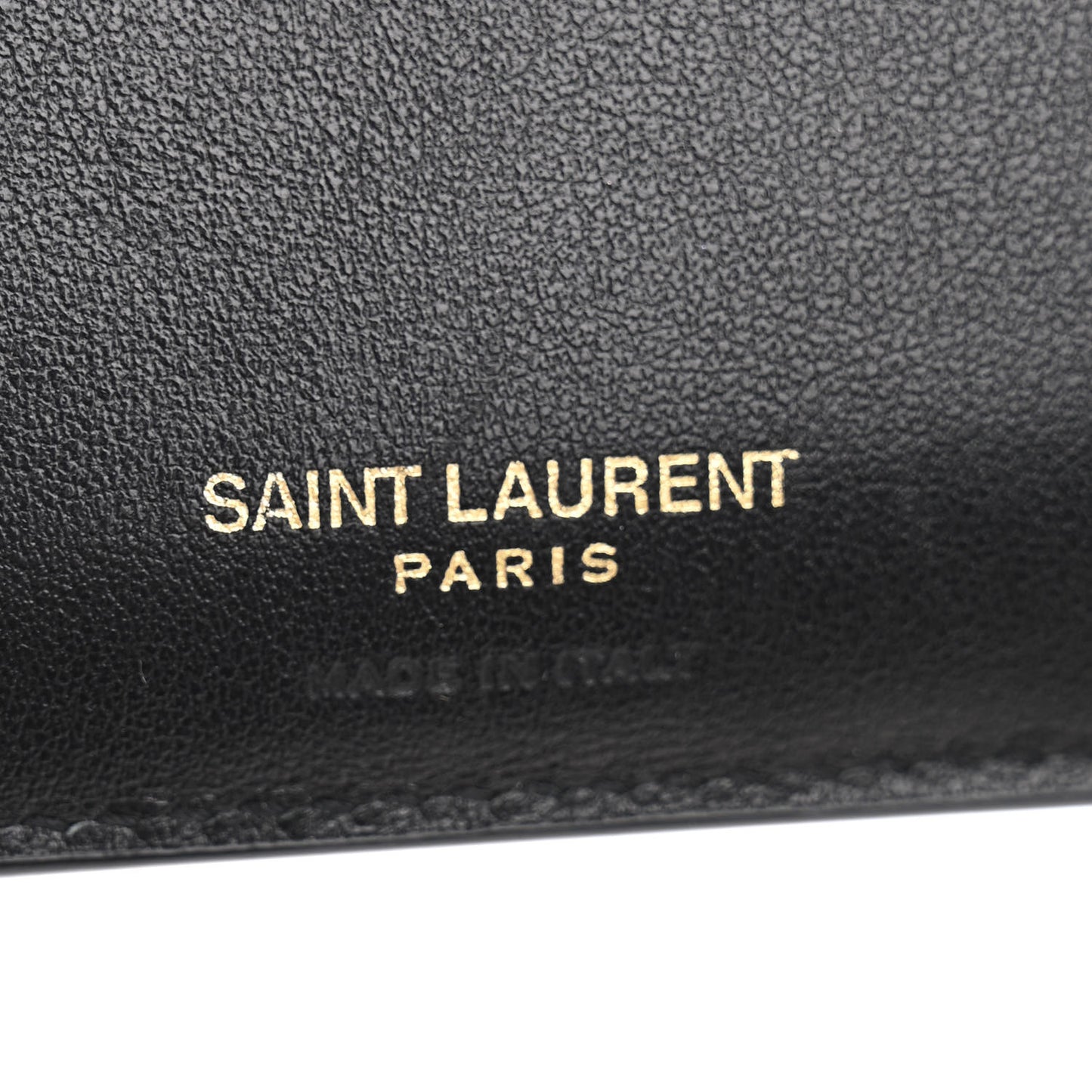 Shiny Calfskin Crocodile Embossed Monogram Uptown Compact Wallet Black
