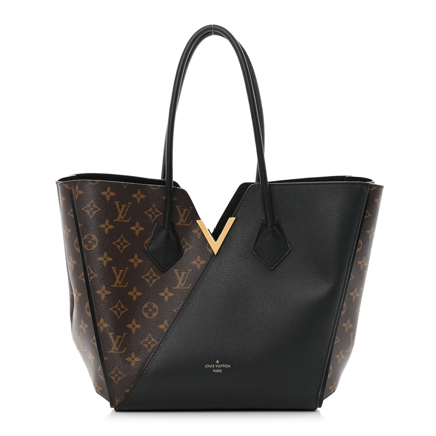Calfskin Monogram Kimono Tote Black