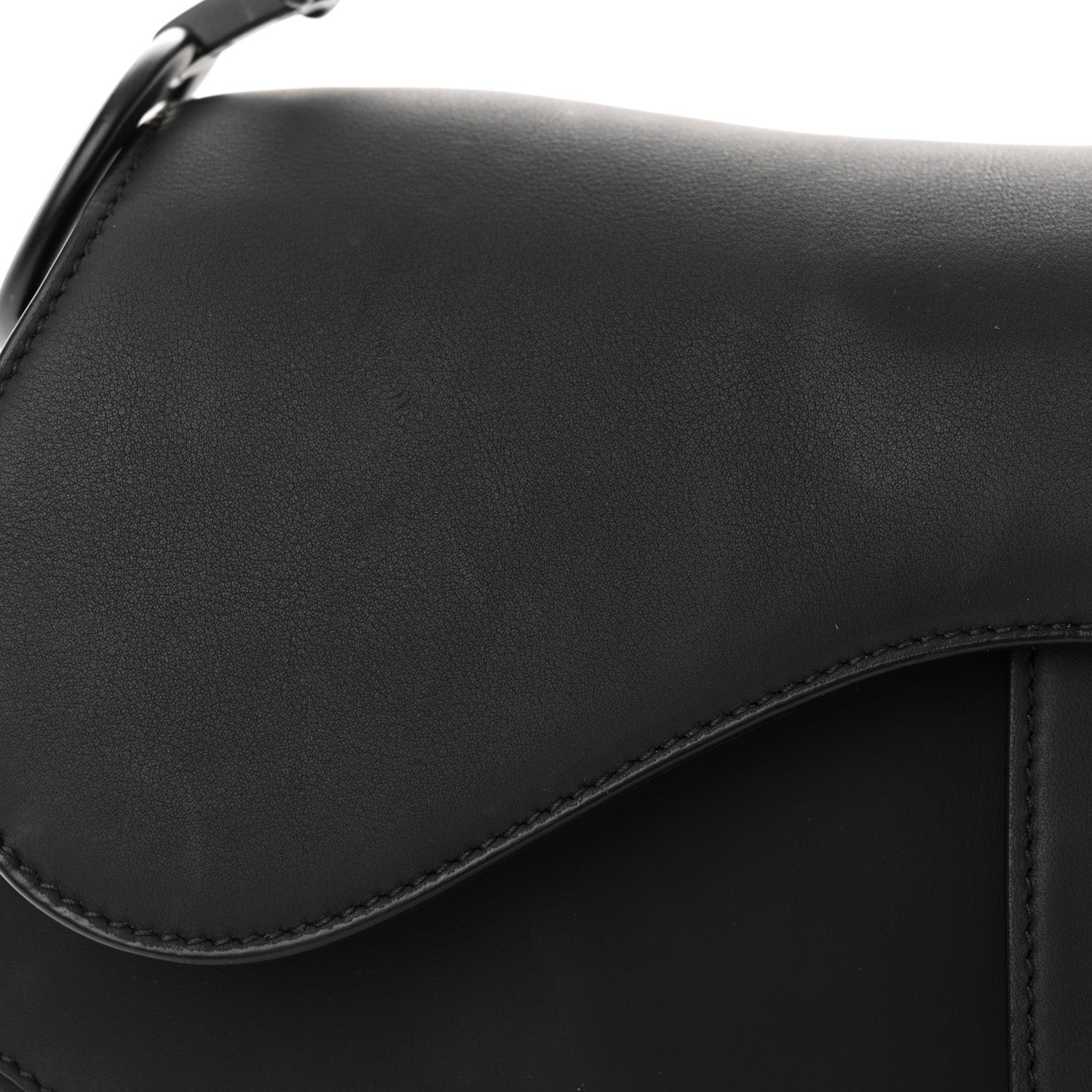 Christian Dior Ultra Matte Calfskin Saddle Bag Black 13 of 16