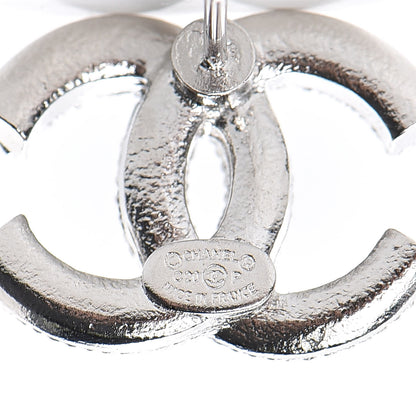 Chanel Crystal CC Earrings Silver 4 of 5