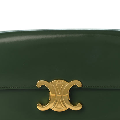 Celine Shiny Calfskin Triomphe Shoulder Bag Forest 7 of 11