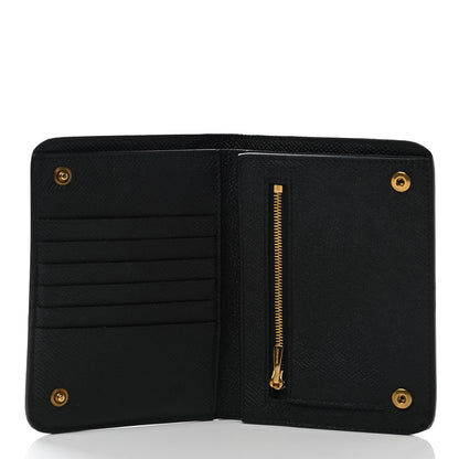 Balenciaga Signature Grained Calfskin Medium BB Wallet Black 5 of 9
