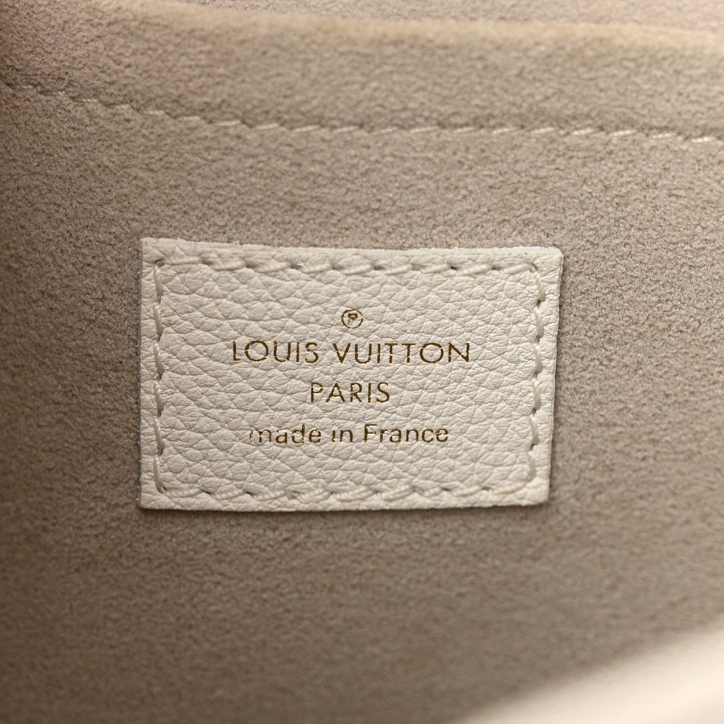 LOUIS VUITTON Soft Calfskin Mylockme Chain Bag BB White