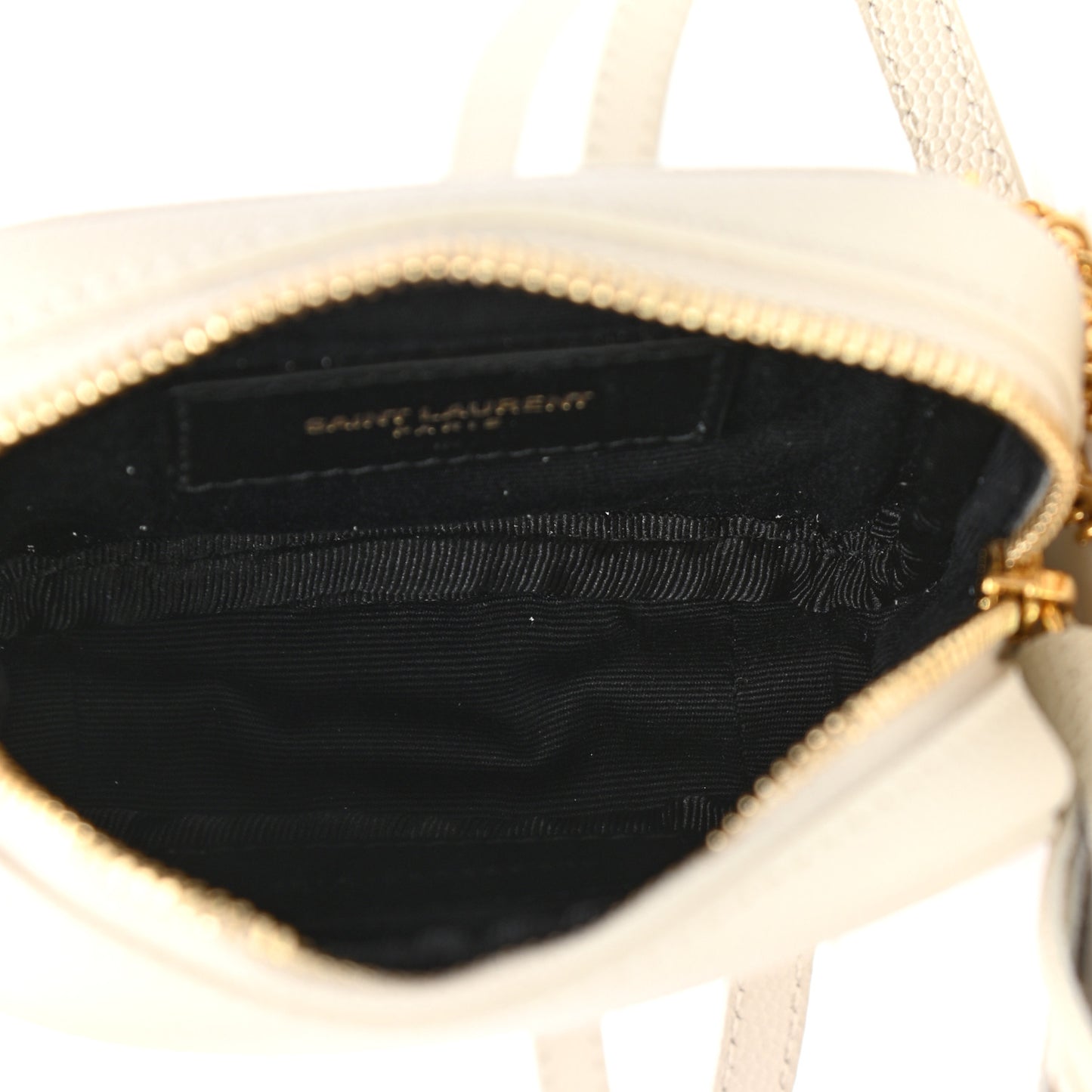 Grain De Poudre Matelasse Monogram Baby Lou Camera Bag Crema Soft