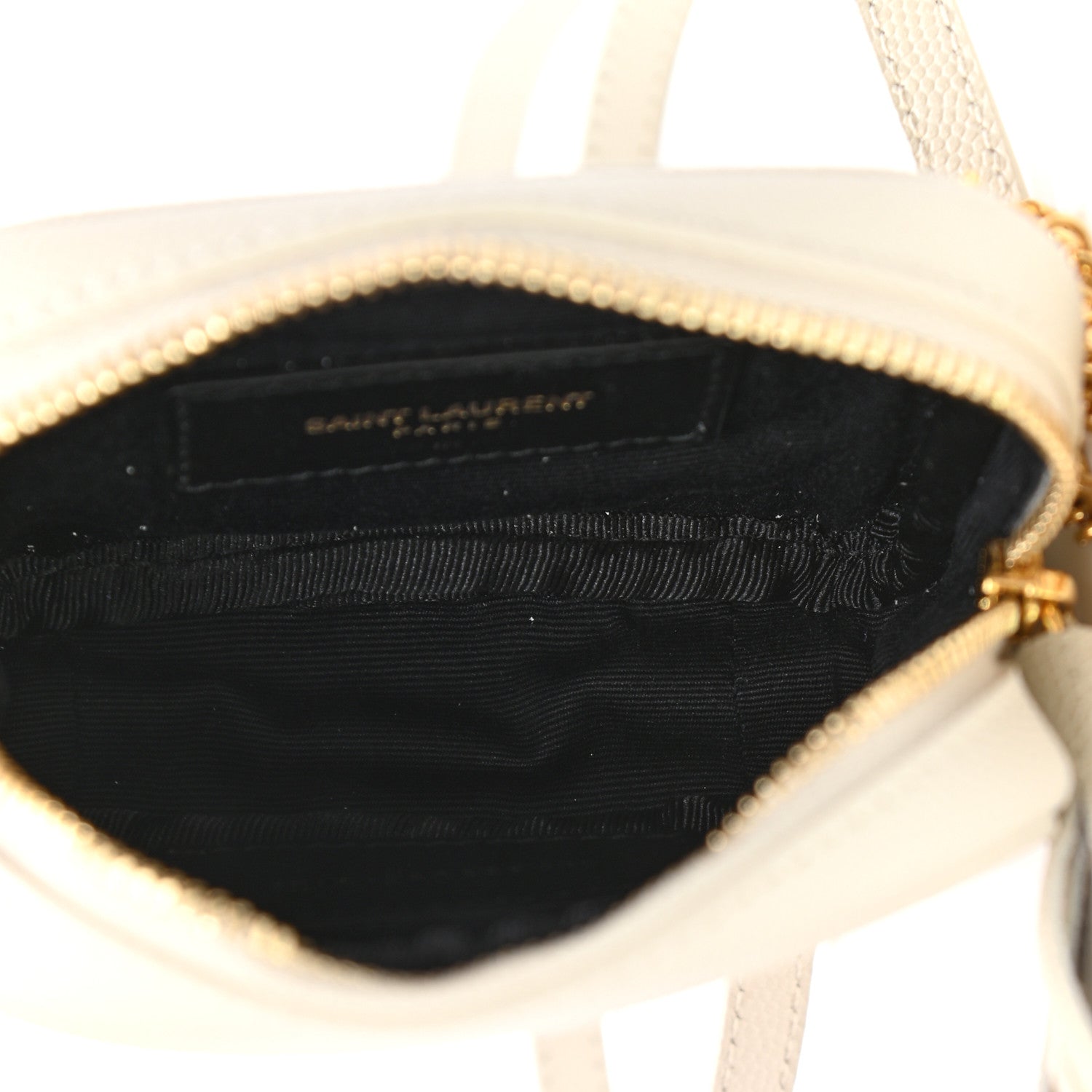 Saint Laurent Grain De Poudre Matelasse Monogram Baby Lou Camera Bag Crema Soft 5 of 7