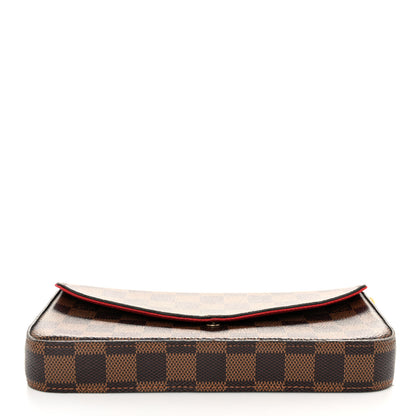 Louis Vuitton Damier Ebene Pochette Felicie Chain Wallet 12 of 12
