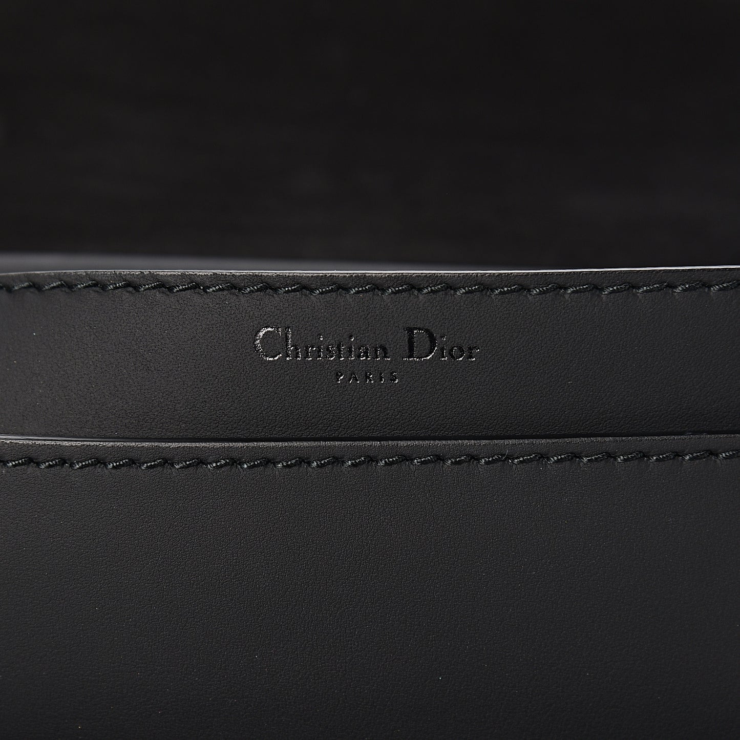 Ultra Matte Calfskin J'Adior Chain Flap Bag Black