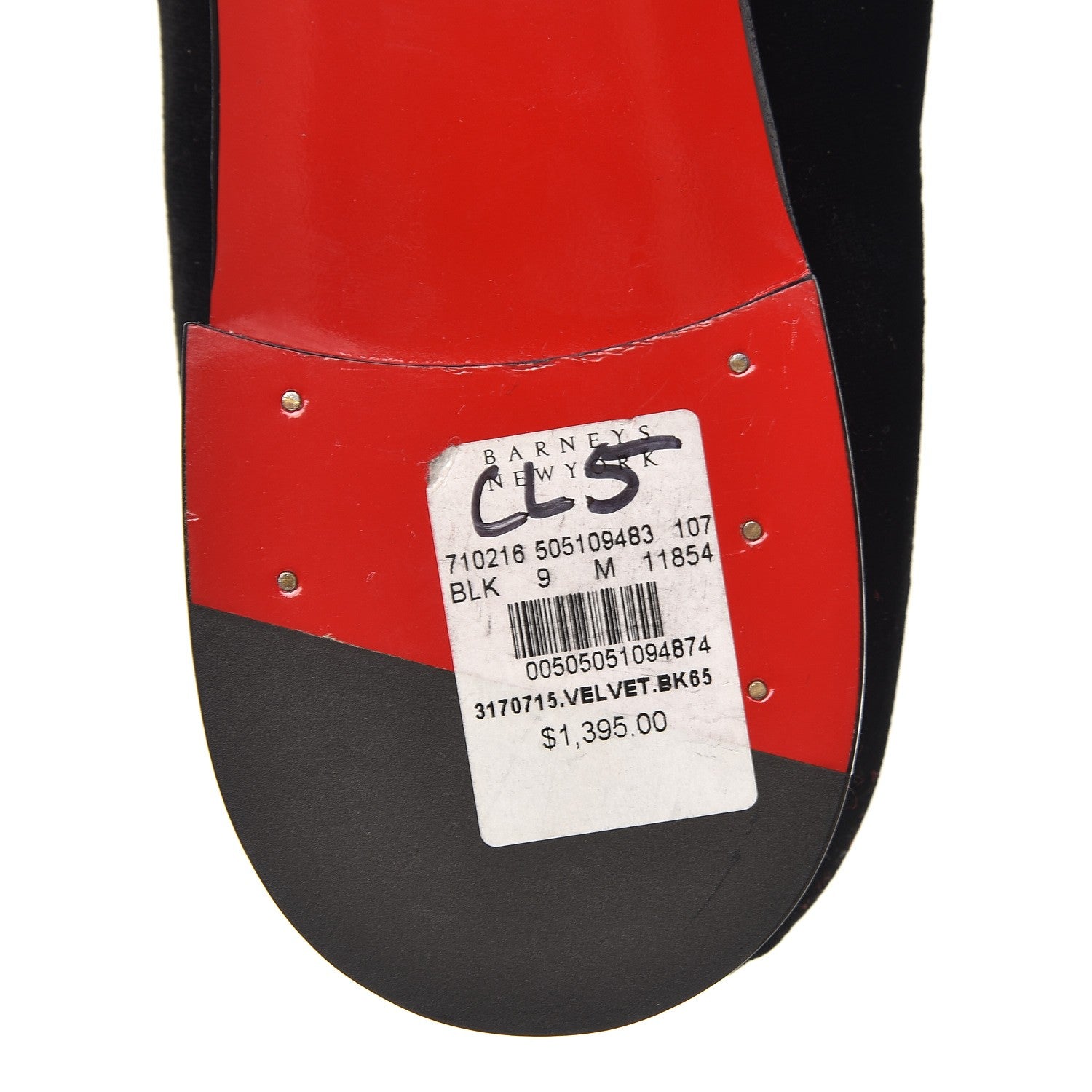 Christian Louboutin Mens Velvet Brode Dandeleo Flat Loafers 42 Black 8 of 10