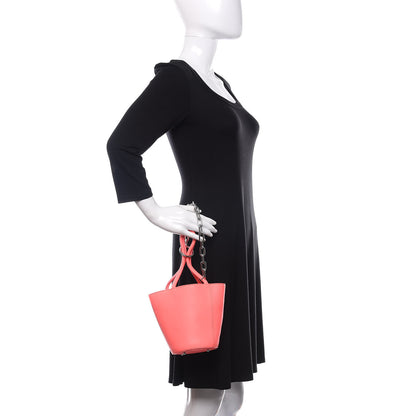Alexander Wang Calfskin Roxy Mini Chain Bucket Neon Pink Silver Hardware 2 of 13