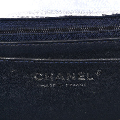 Chanel Caviar Quilted Jumbo Single Flap Navy 6 of 12