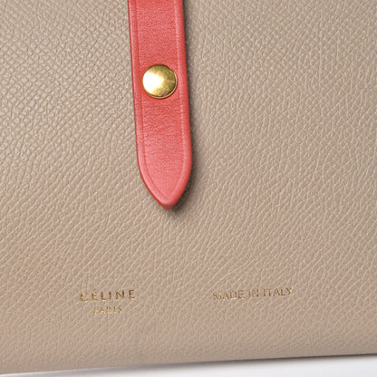 Celine Grained Calfskin Medium Multifunction Strap Wallet Pop Red Chalk 6 of 13