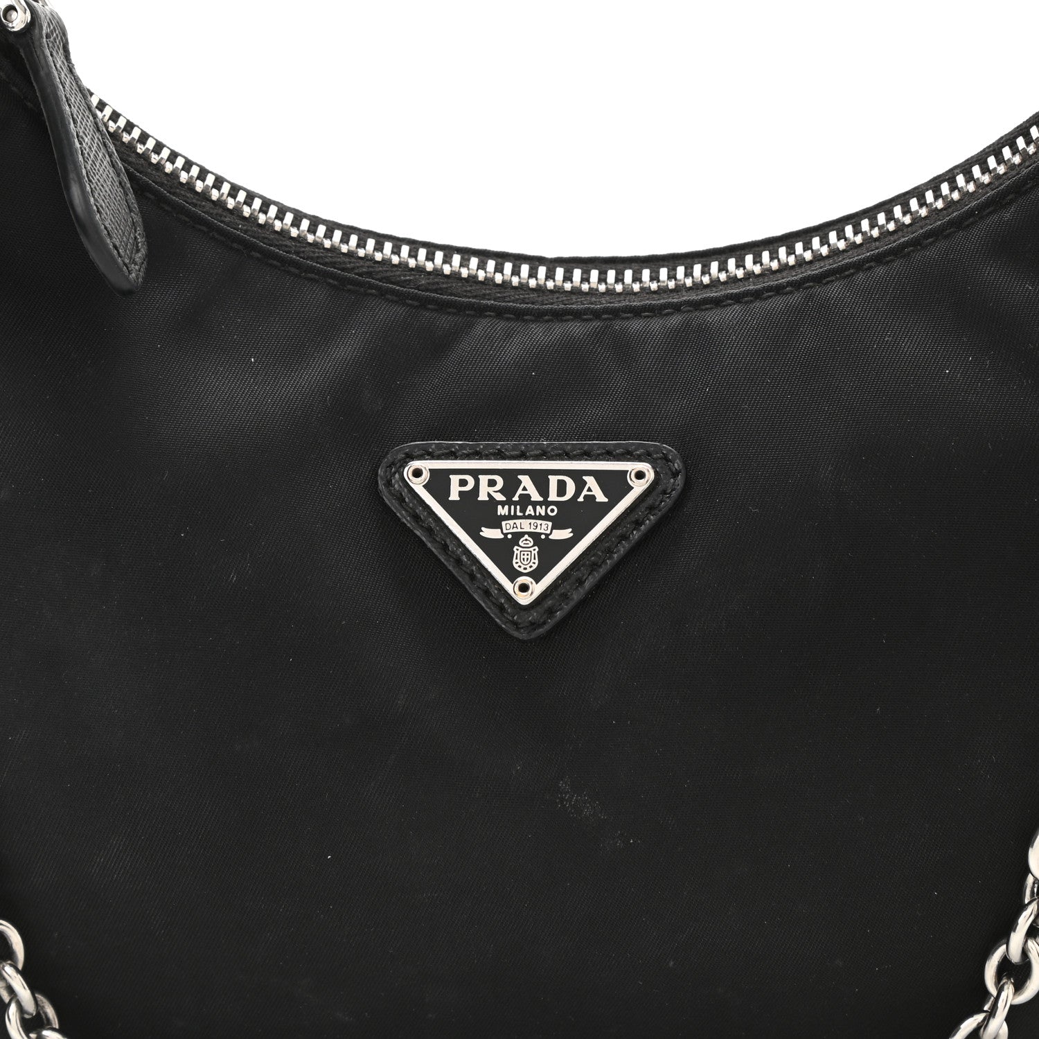 Prada Nylon Re-Edition 2005 Shoulder Bag Black 10 of 14