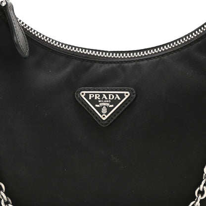 Prada Nylon Re-Edition 2005 Shoulder Bag Black 10 of 14