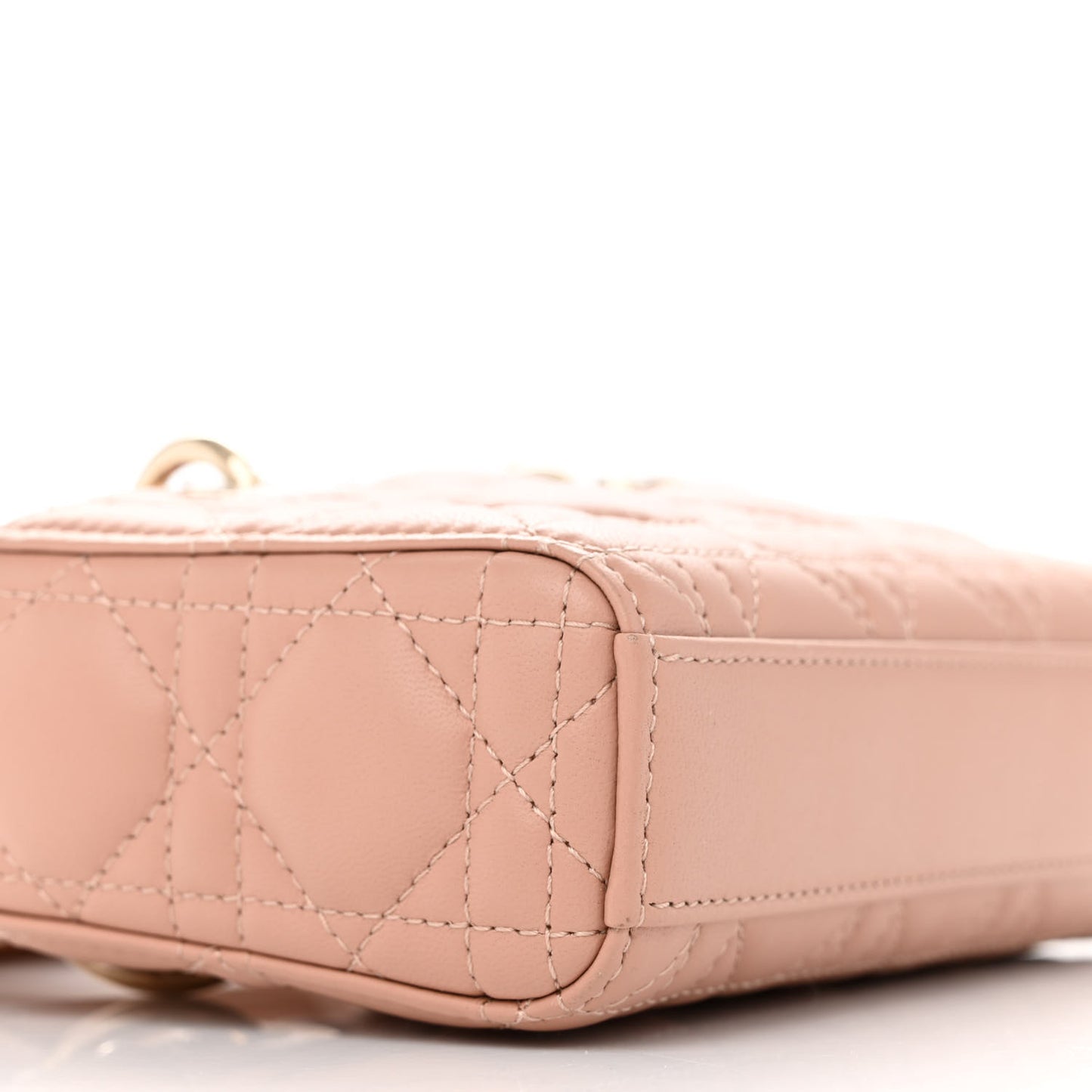 Lambskin Cannage Micro Lady D-Joy Rose De Vents