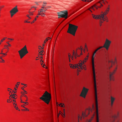 MCM Visetos Large Liz Reversible Shopper Tote Ruby Red 7 of 24