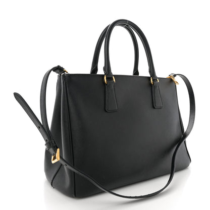 Prada Saffiano Lux Medium Galleria Double Zip Tote Black 3 of 15
