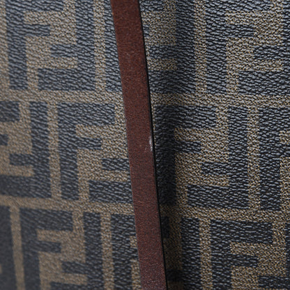 Fendi Zucca Spalmati Medium Roll Tote Tobacco Blue 14 of 15