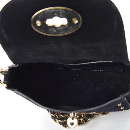 Mulberry Suede Studded Mini Lily Flap Ink Blue 5 of 9