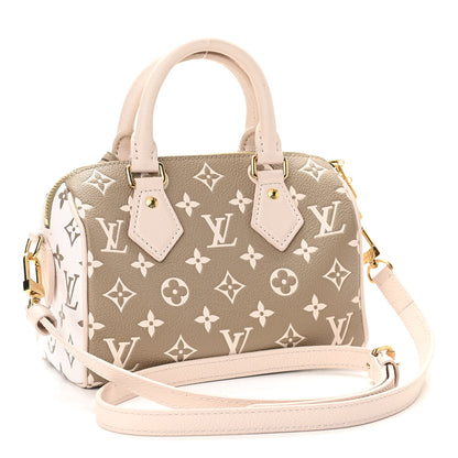 Louis Vuitton Empreinte Monogram Spring in the City Speedy Bandouliere 20 Kaki Beige Cream 3 of 12