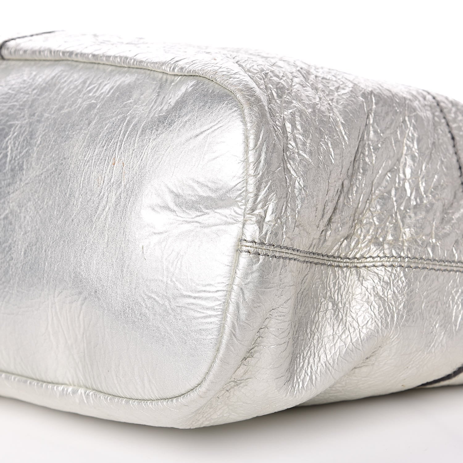 Givenchy Crinkled Patent Large Nightingale Silver 11 of 15