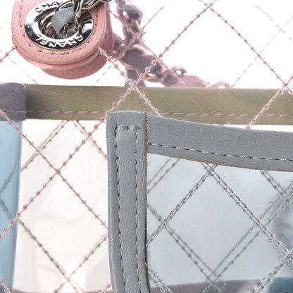 Chanel Lambskin PVC Quilted Mini Coco Splash Flap Blue Green 18 of 18