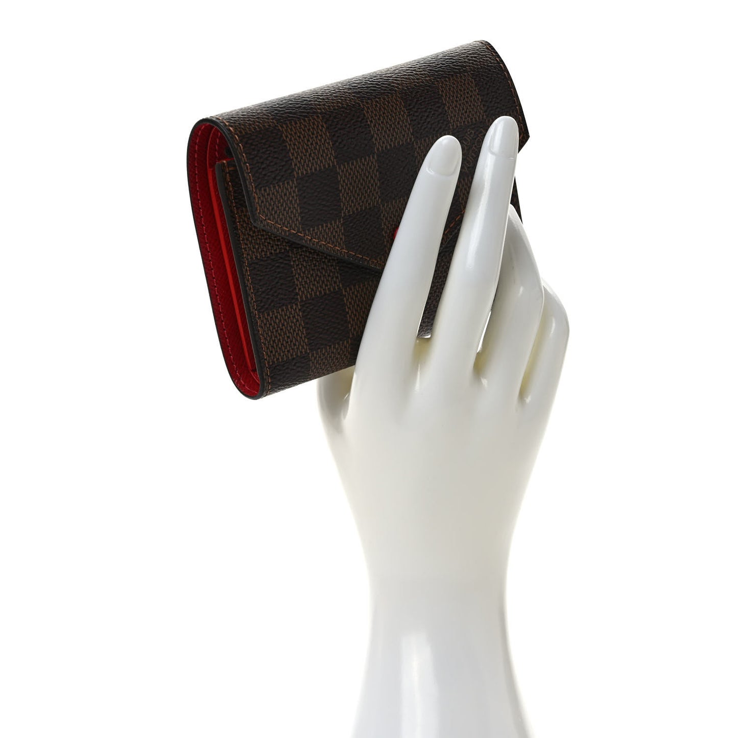 Damier Ebene Victorine Wallet Cherry