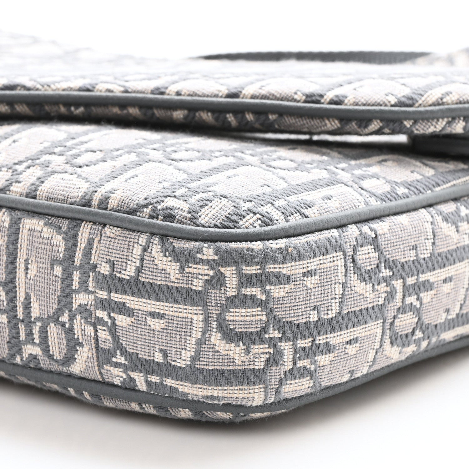 Christian Dior Oblique Saddle Triple Pouch Grey 10 of 10