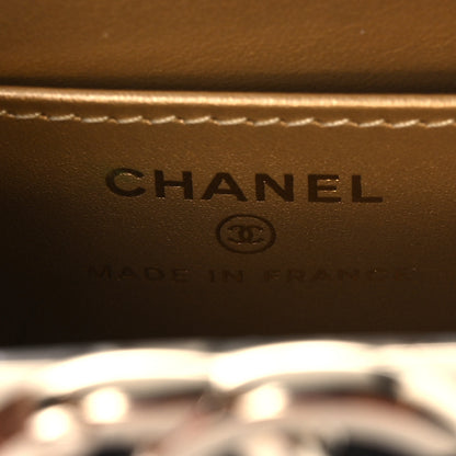 Chanel Lambskin Quilted Small Box With Chain Black 7 of 14