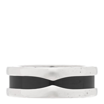 Bulgari Sterling Silver Ceramic Save The Children One-Band Ring 47 4 3 of 6
