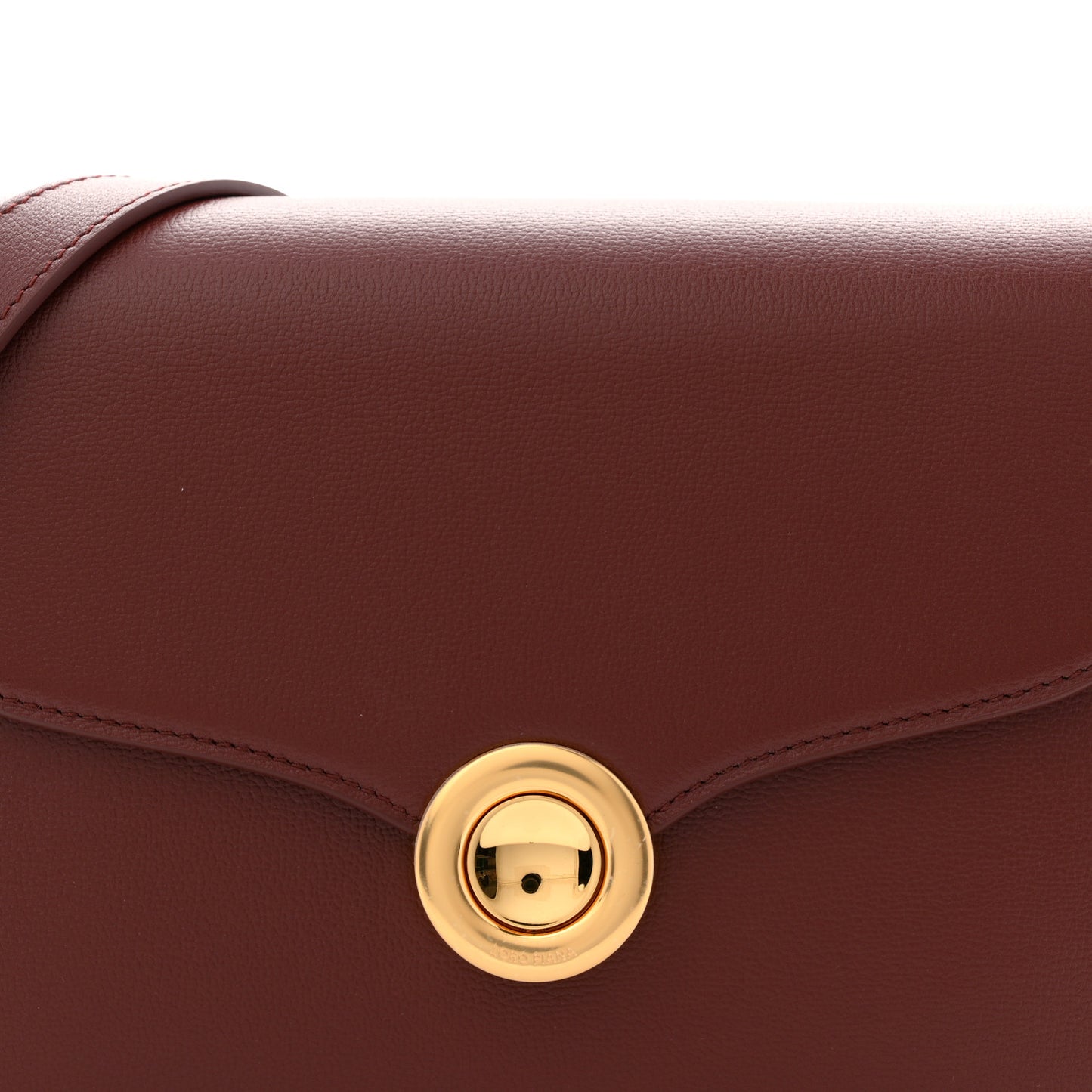 Grained Calfskin Ghiera Bag Azuki Beans