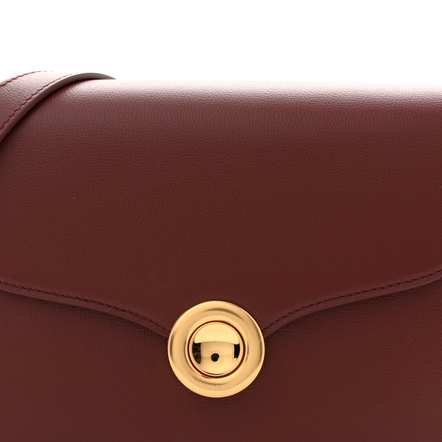 Loro Piana Grained Calfskin Ghiera Bag Azuki Beans 7 of 10