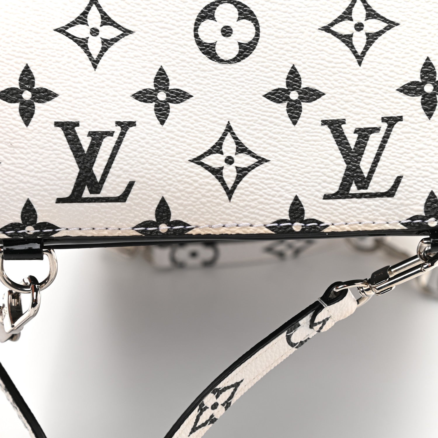 Louis Vuitton Patent Monogram Hot Springs Backpack Black White 9 of 9