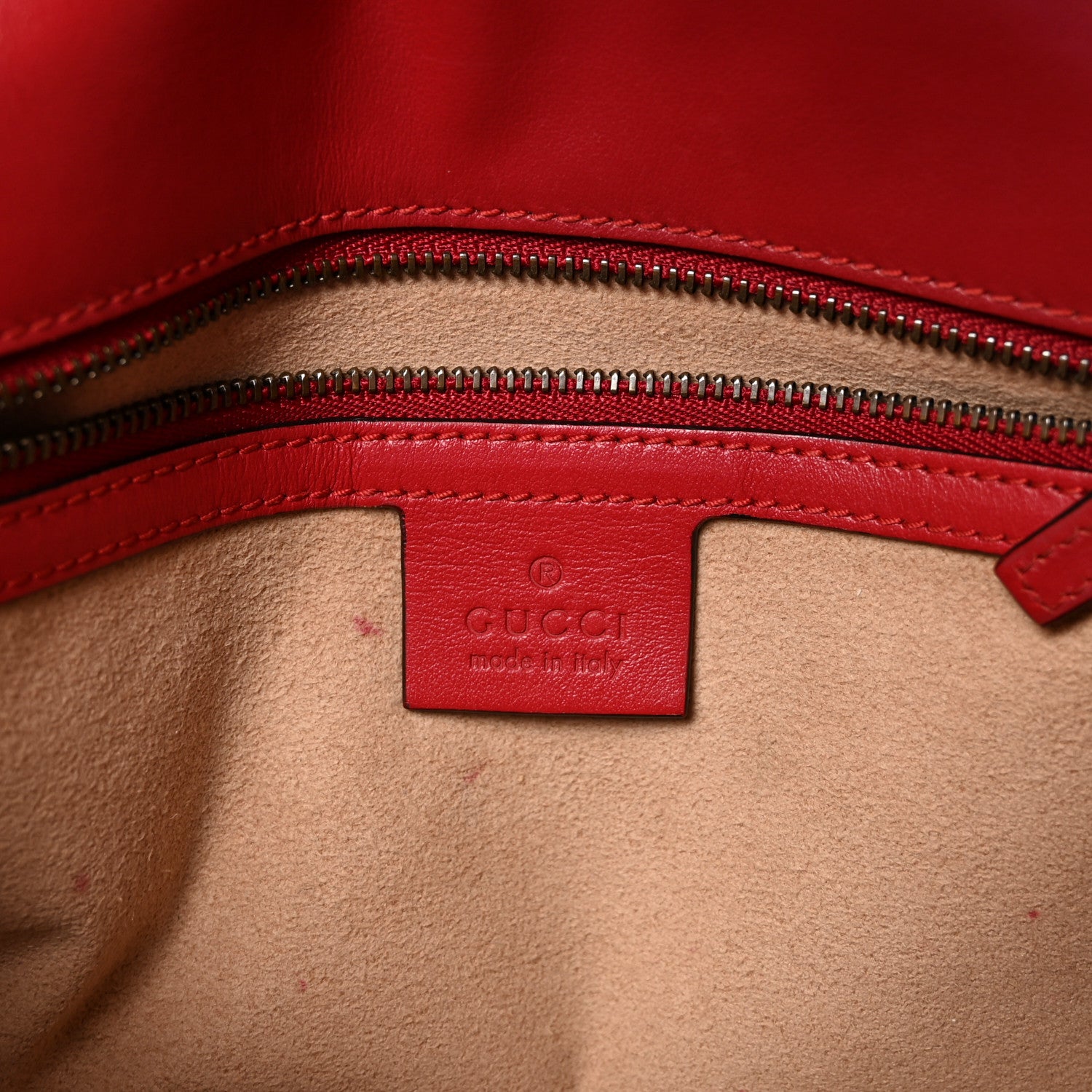 Gucci Calfskin Matelasse Small GG Marmont Shoulder Bag Hibiscus Red 6 of 10