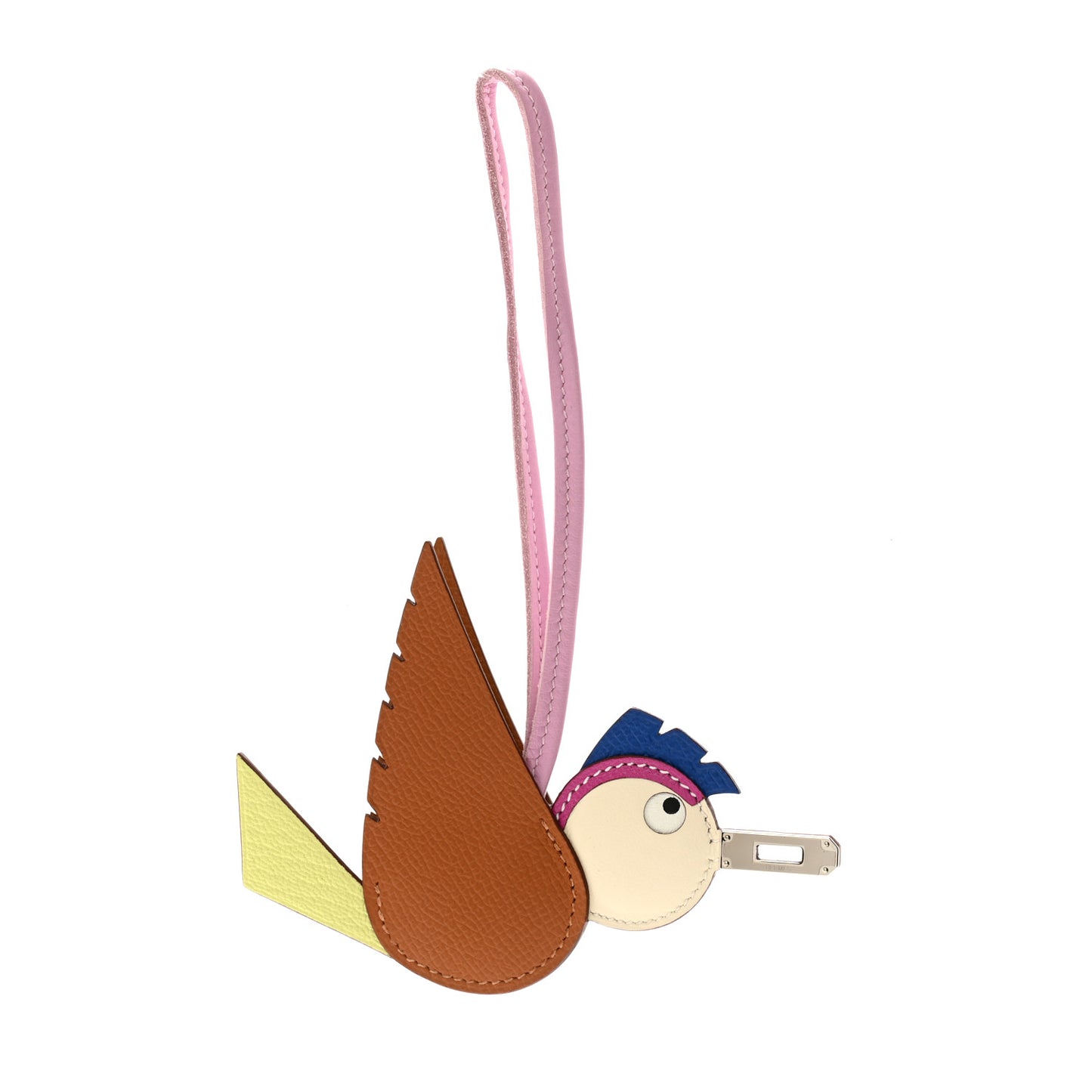 Epsom Swift Chevre Mysore Birdy Bag Charm Mauve Sylvestre Magnolia Jaune Bourgeon Gold Craie