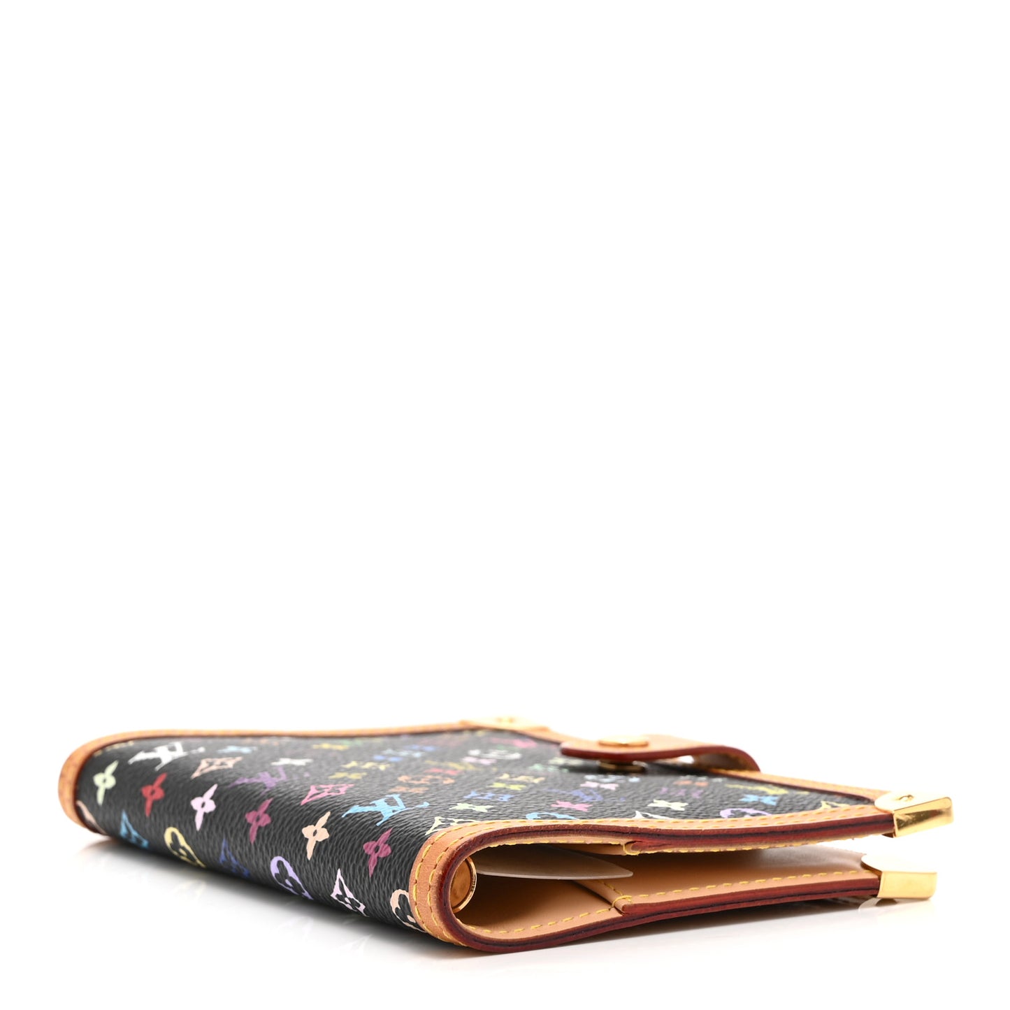 Monogram Multicolor Small Ring Agenda Cover Black