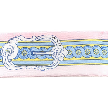 Hermes Silk Bride De Cour Twilly Rose Pale Ciel 4 of 5