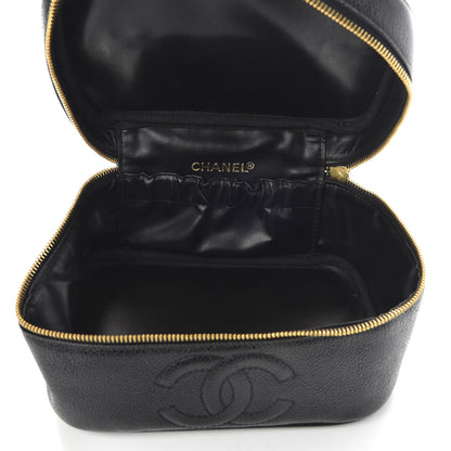 Chanel Caviar Vanity Cosmetic Case Black 5 of 9