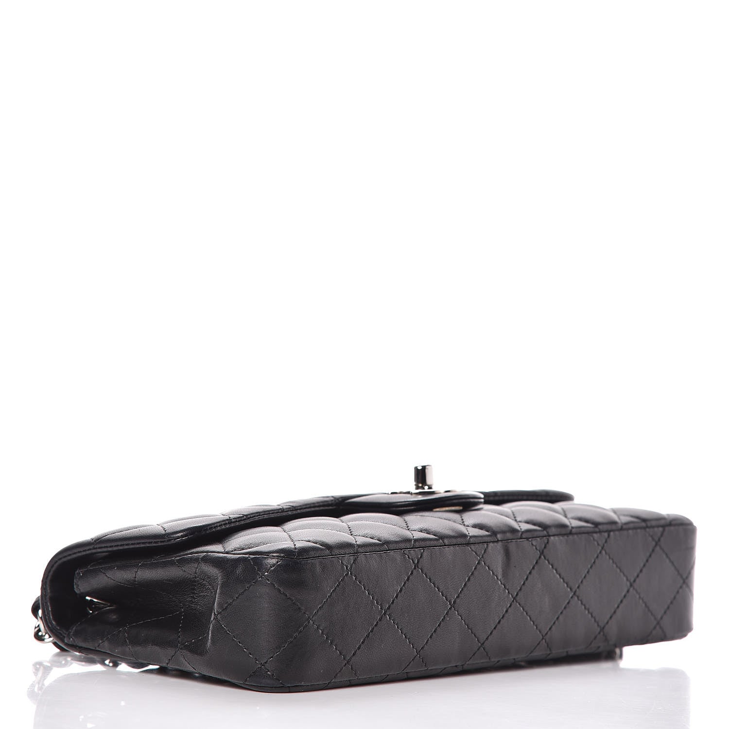 Chanel Lambskin Quilted East West Flap Black 4 of 12