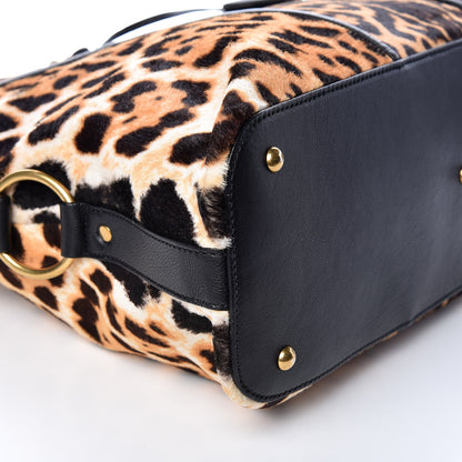 Saint Laurent Calf Hair Printed Oversized Muse Leopard 8 of 10