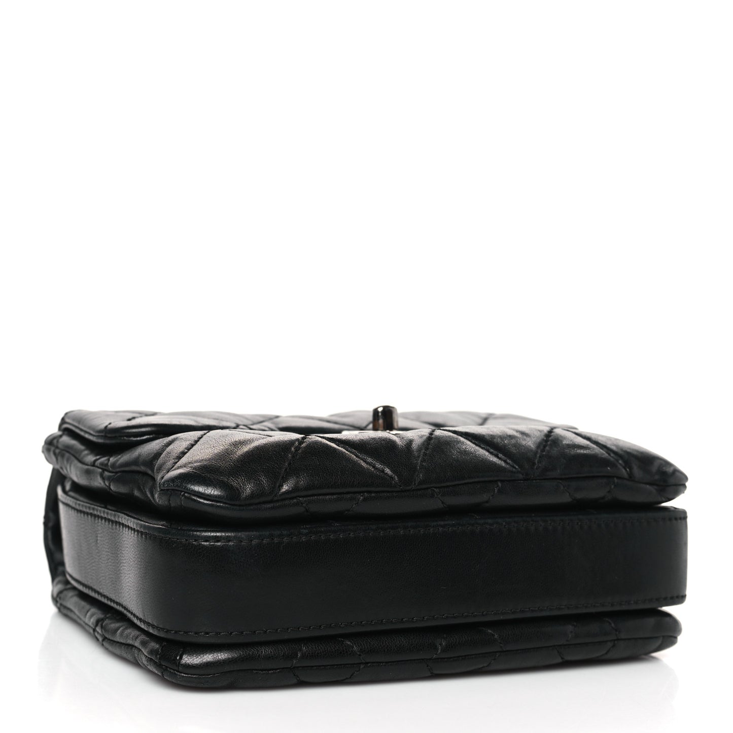 Lambskin Quilted Mini Chanel 3 Flap Black