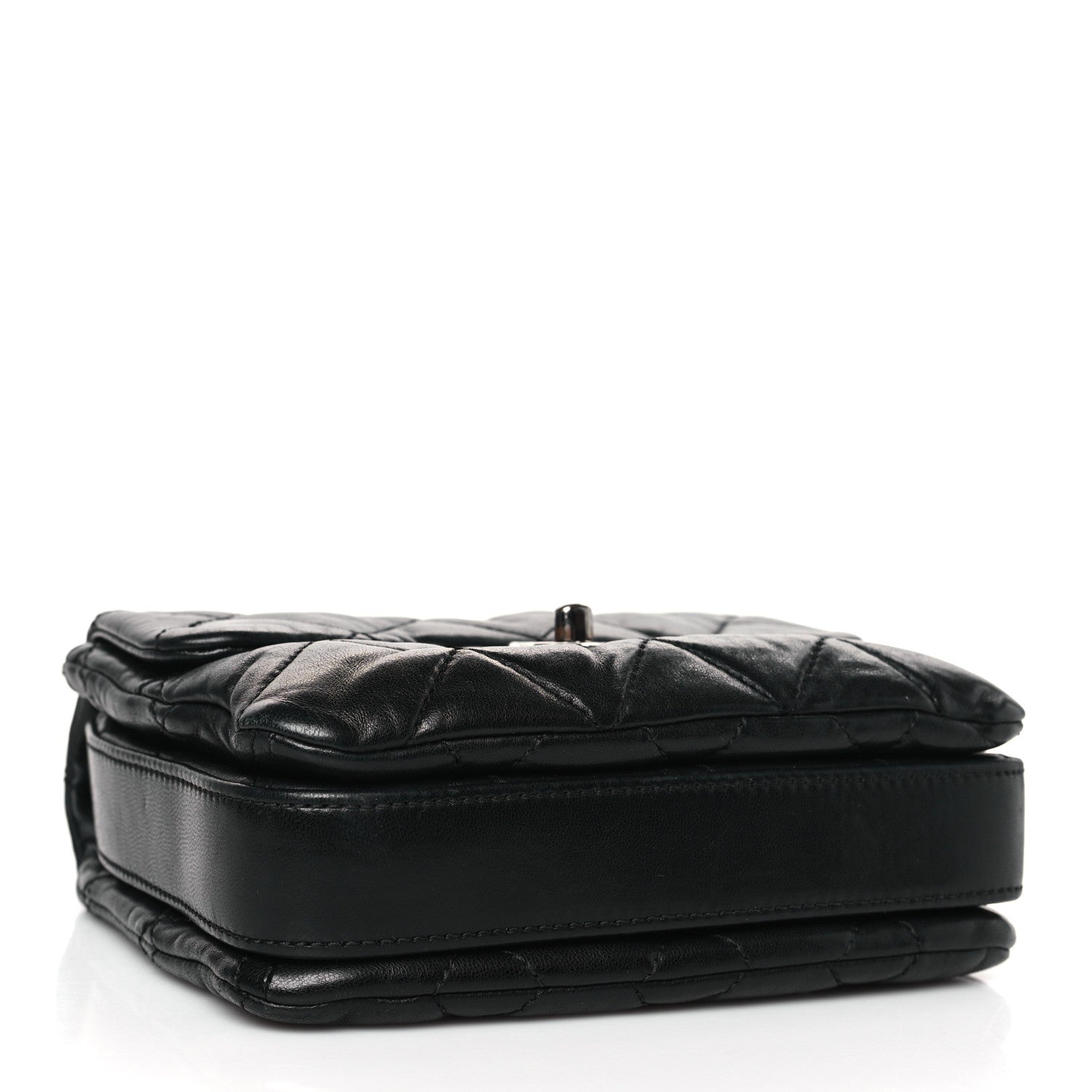 Chanel Lambskin Quilted Mini Chanel 3 Flap Black 4 of 9