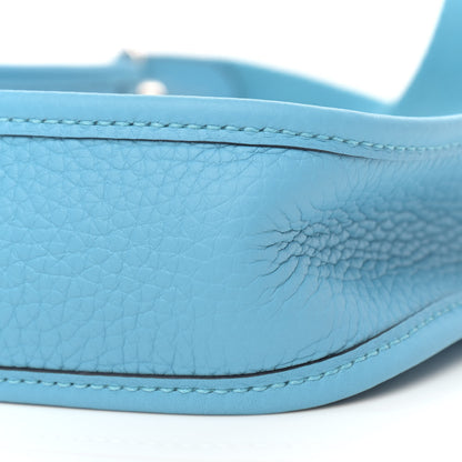 Hermes Taurillon Clemence Evelyne TPM Bleu Du Nord 10 of 11