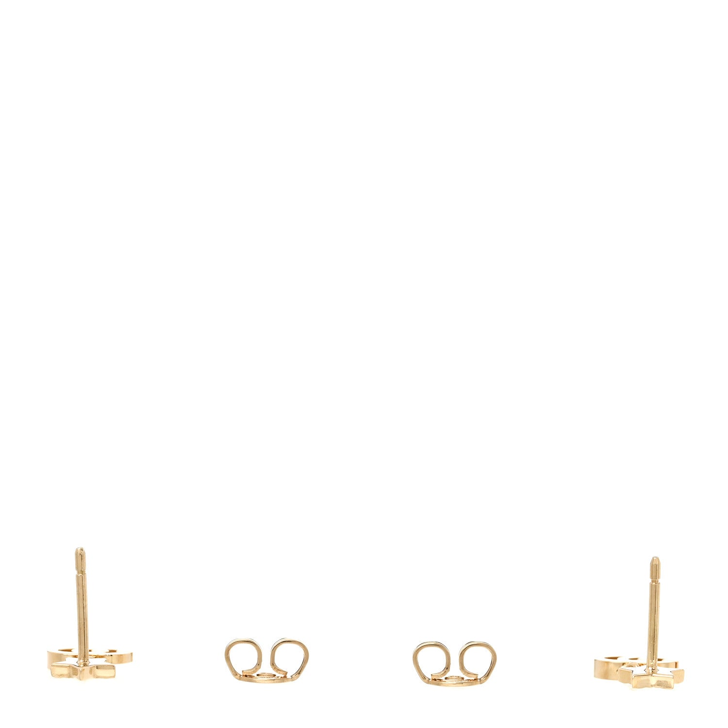 Gucci 18K Yellow Gold GG Running Star Earrings 3 of 4