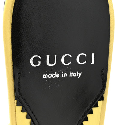 Gucci Malaga Kid Interlocking G Sandals 36.5 Banana 8 of 10