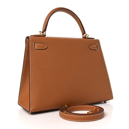 Hermes Epsom Kelly Sellier 28 Gold 3 of 11