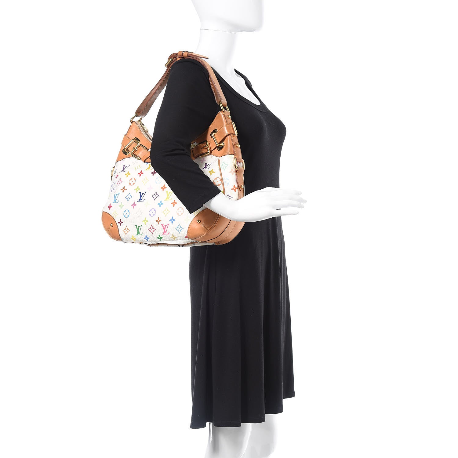 Louis Vuitton Monogram Multicolor Greta White 2 of 17