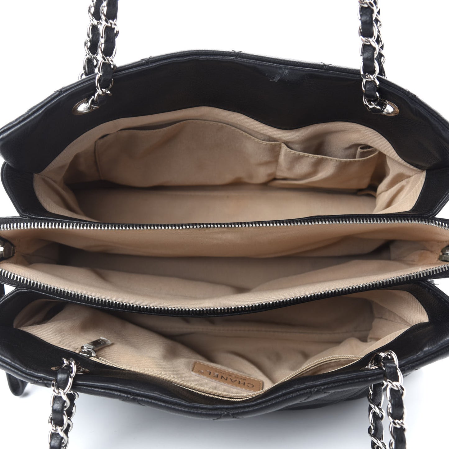 Caviar Quilted CC Timeless Soft Tote Black