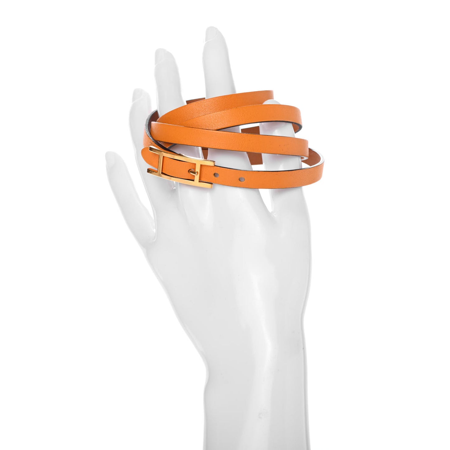 Swift Hapi 3 MM Triple Tour Wrap Bracelet Mango