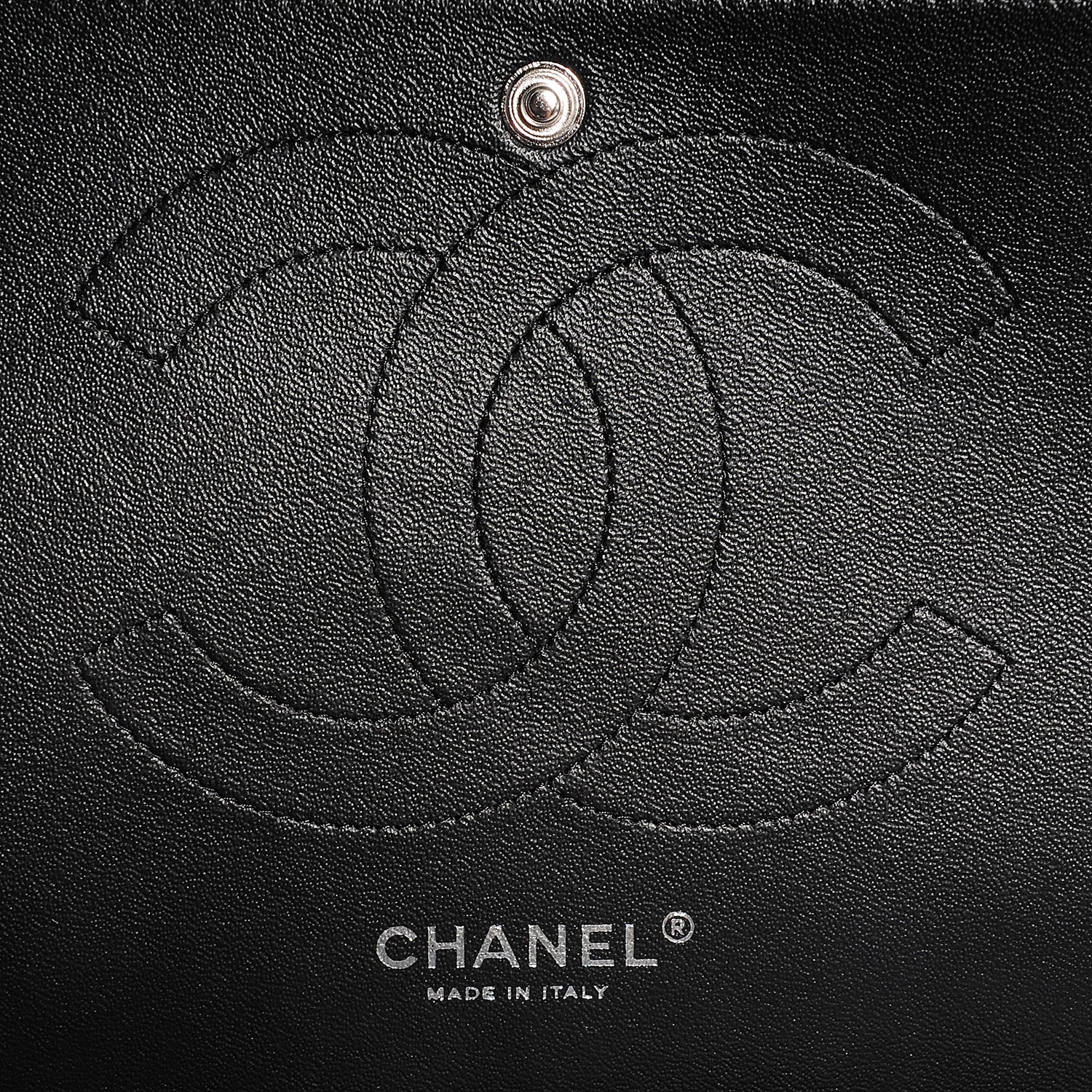 Chanel Lambskin Chevron Jumbo Double Flap Black 8 of 9