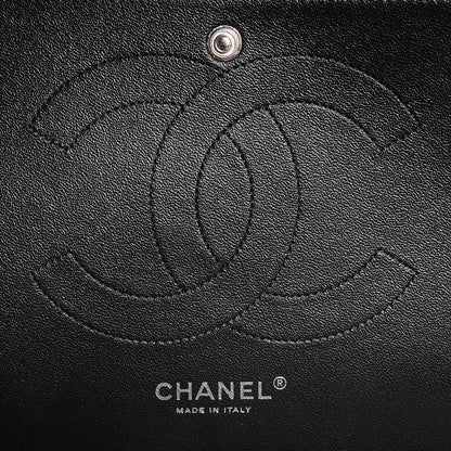 Chanel Lambskin Chevron Jumbo Double Flap Black 8 of 9